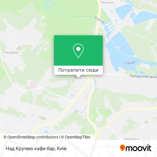 Карта Над Кручею кафе-бар