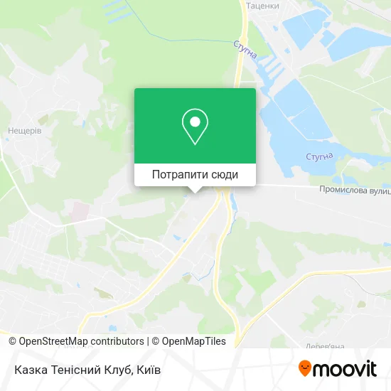 Карта Казка Тенісний Клуб