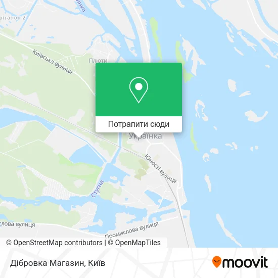 Карта Дібровка Магазин