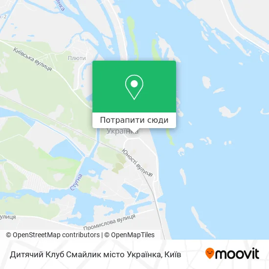 Карта Дитячий Клуб Смайлик місто Українка