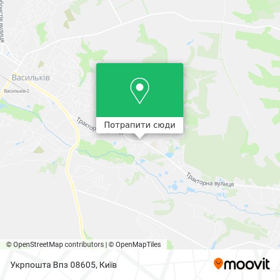 Карта Укрпошта Впз 08605