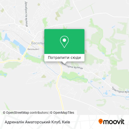 Карта Адреналін Аматорський Клуб