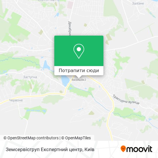 Карта Земсервісгруп Експертний центр