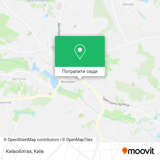 Карта Київоблгаз