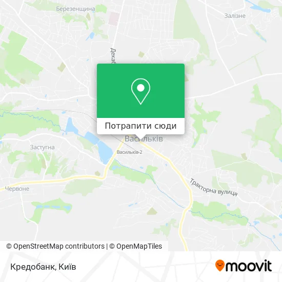 Карта Кредобанк
