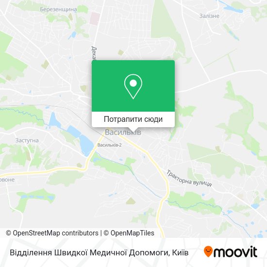 Карта Відділення Швидкої Медичної Допомоги