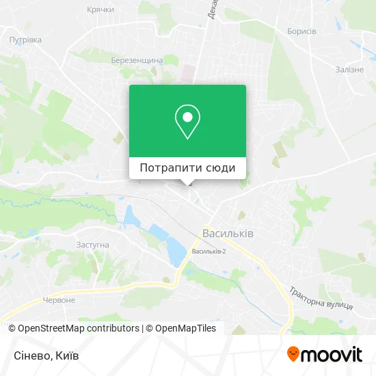 Карта Сінево