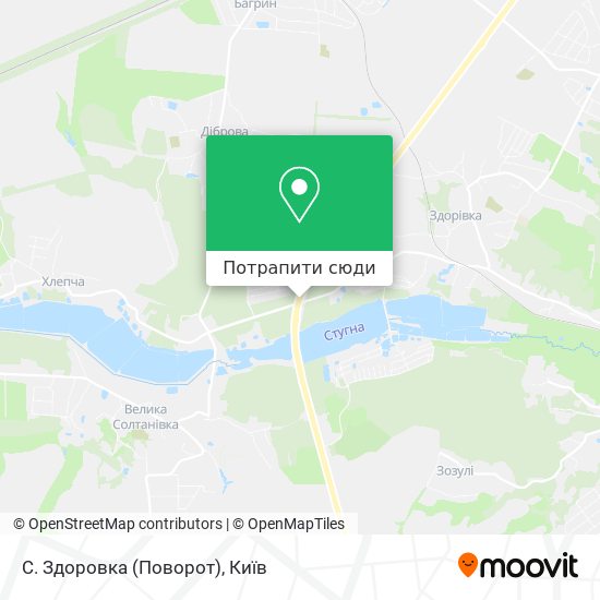 Карта С. Здоровка (Поворот)