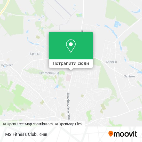 Карта M2 Fitness Club
