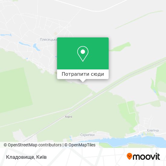 Карта Кладовище