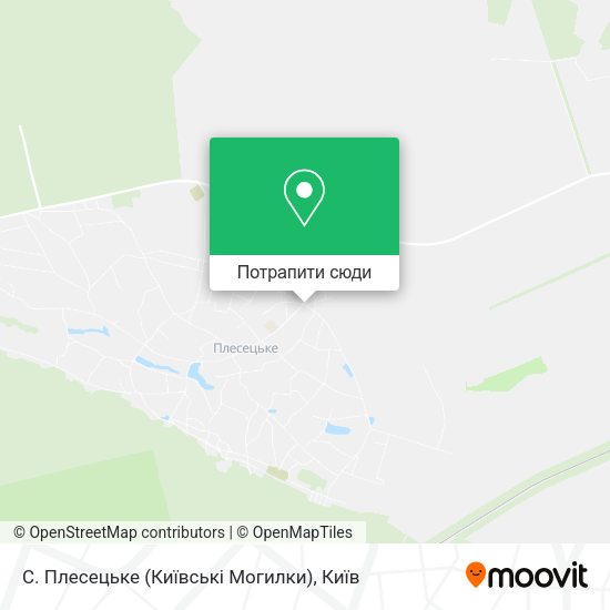 Карта С. Плесецьке (Київські Могилки)