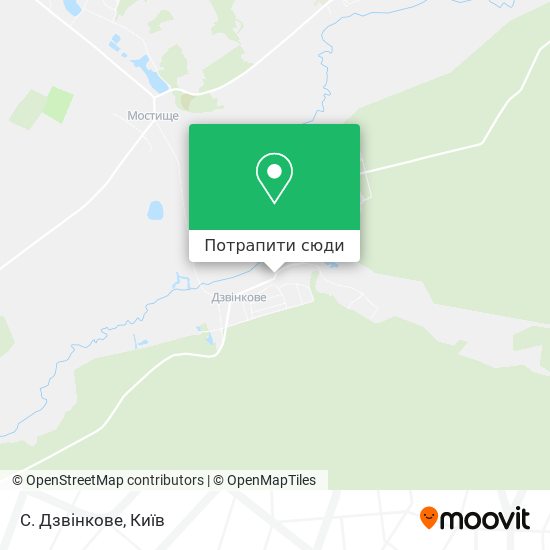 Карта С. Дзвінкове