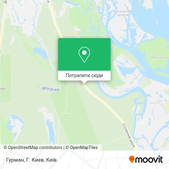 Карта Гурман, Г. Киев
