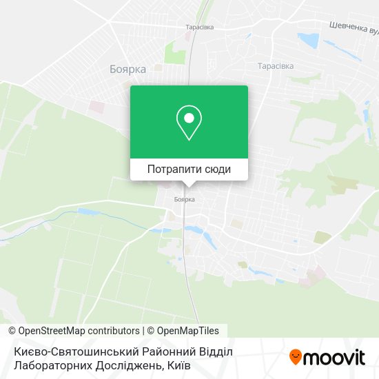Карта Києво-Святошинський Районний Відділ Лабораторних Досліджень
