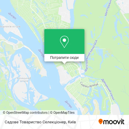 Карта Садове Товариство Селекціонер
