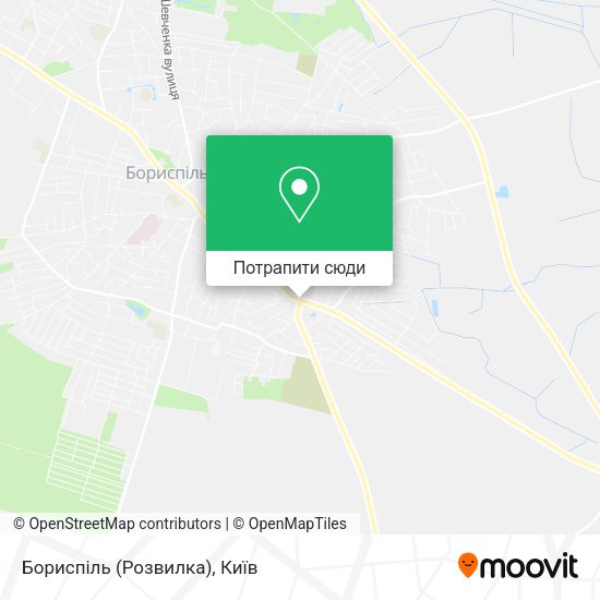Карта Бориспіль (Розвилка)