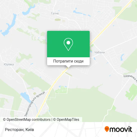 Карта Ресторан