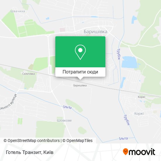 Карта Готель Транзит
