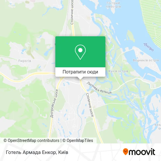 Карта Готель Армада Енкор