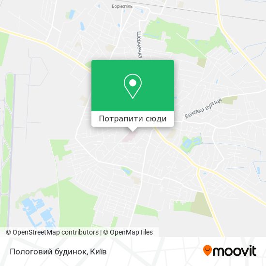 Карта Пологовий будинок