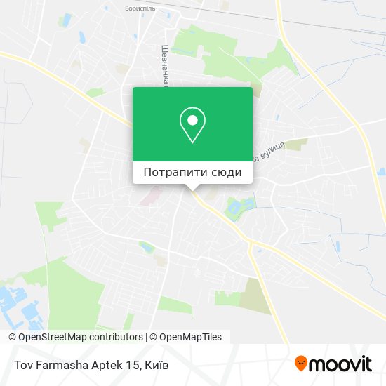 Карта Tov Farmasha Aptek 15