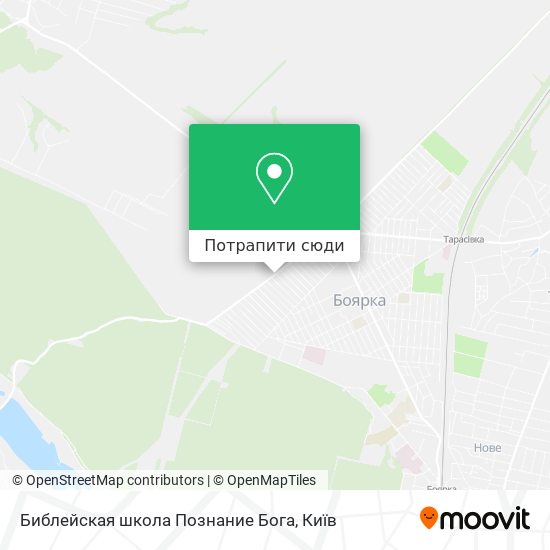 Карта Библейская школа Познание Бога
