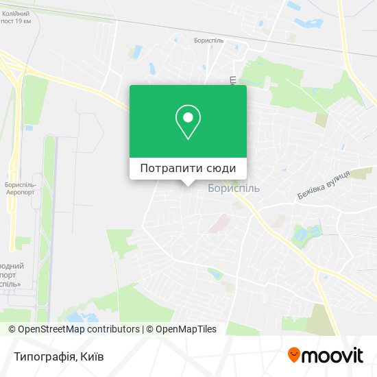 Карта Типографія