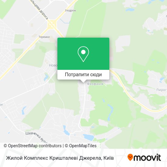 Карта Жилой Комплекс Кришталеві Джерела