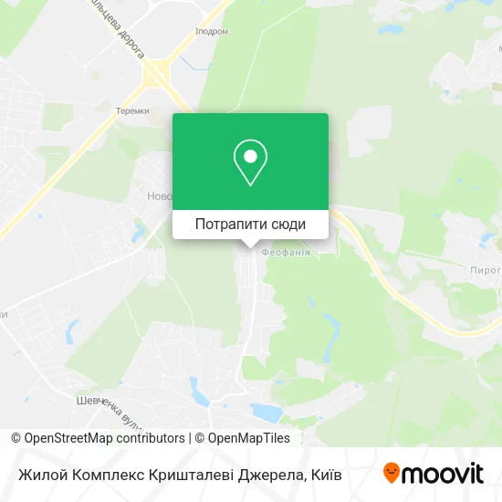 Карта Жилой Комплекс Кришталеві Джерела