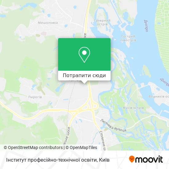 Карта Інститут професійно-технічної освіти