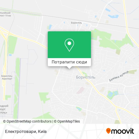 Карта Електротовари