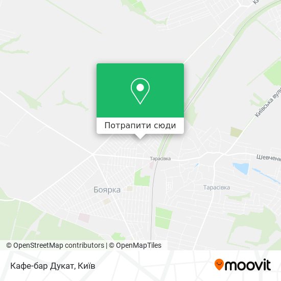 Карта Кафе-бар Дукат