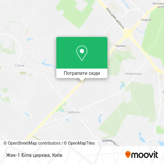 Карта Жек-1 Біла церква