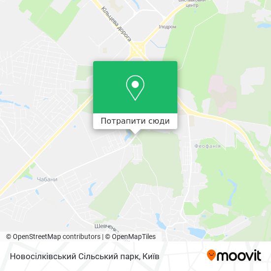 Карта Новосілківський Сільський парк