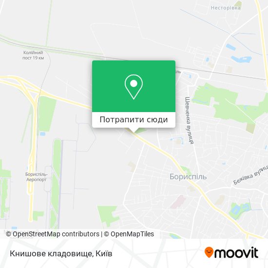 Карта Книшове кладовище