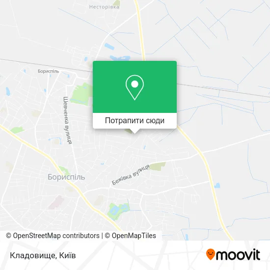 Карта Кладовище