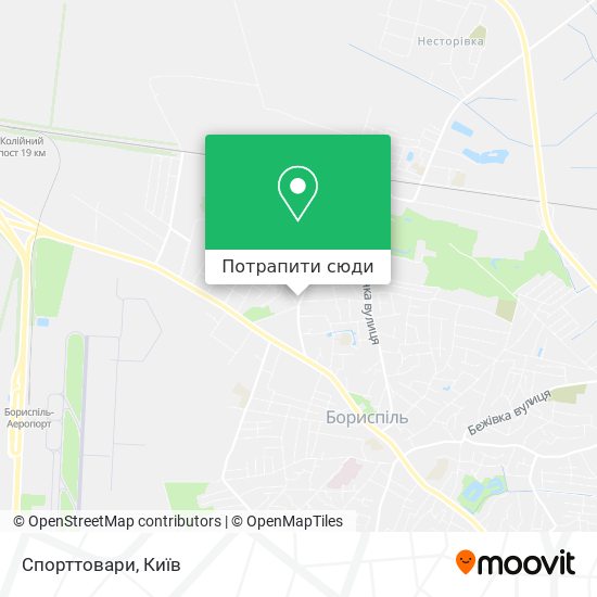 Карта Спорттовари