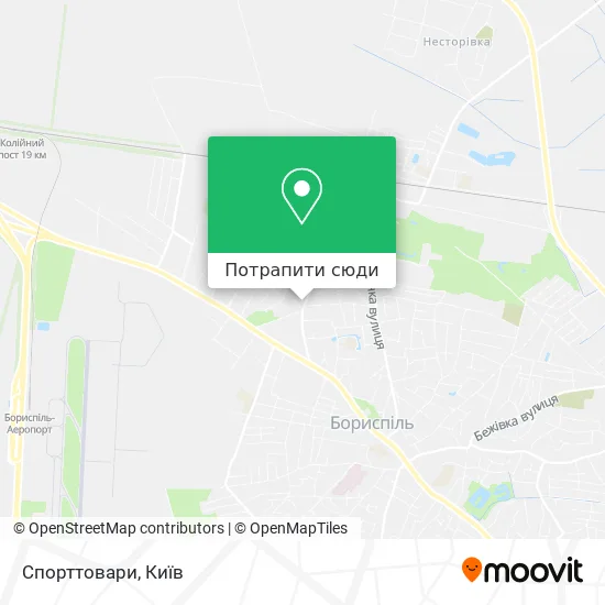 Карта Спорттовари