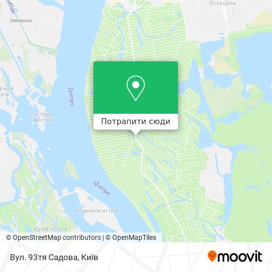 Карта Вул. 93тя Садова