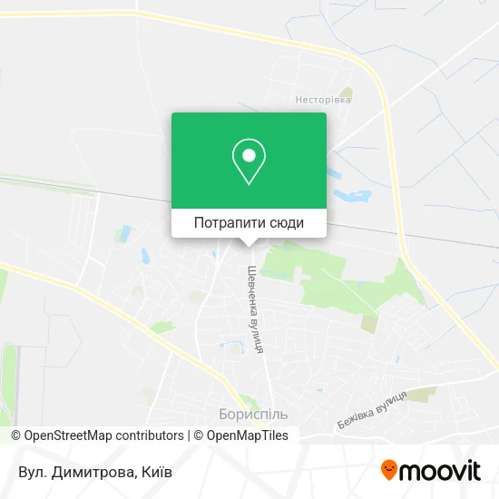 Карта Вул. Димитрова