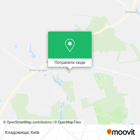 Карта Кладовище