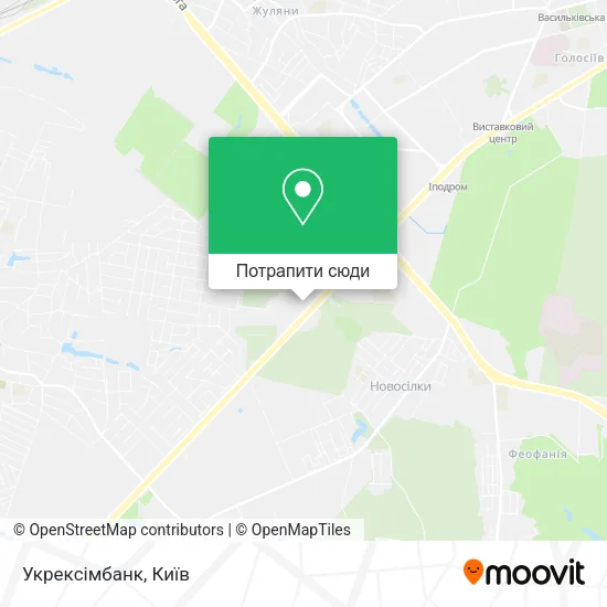 Карта Укрексімбанк
