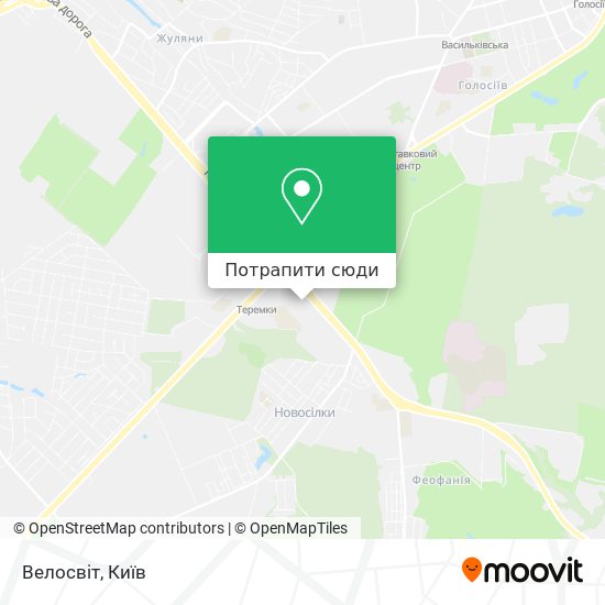 Карта Велосвіт