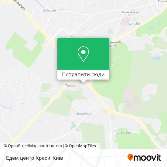 Карта Едем центр Краси