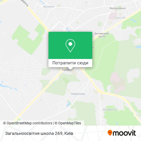 Карта Загальноосвітня школа 269