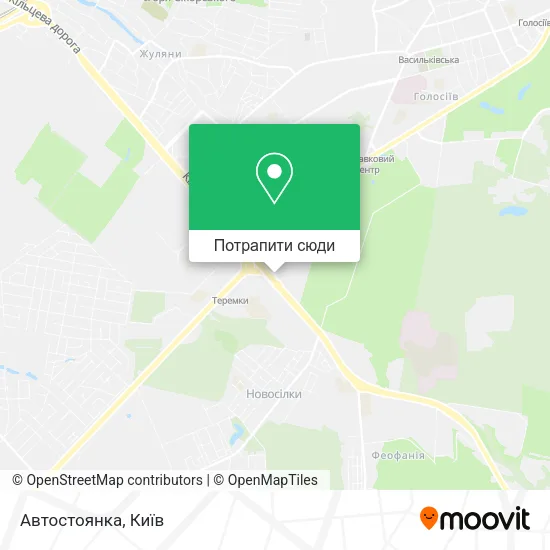 Карта Автостоянка