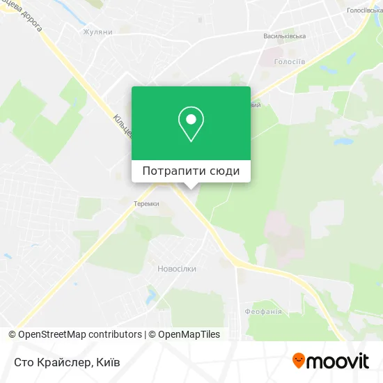Карта Сто Крайслер