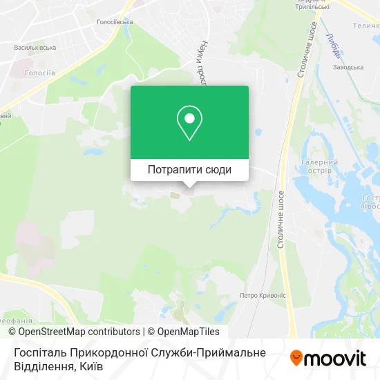 Карта Госпіталь Прикордонної Служби-Приймальне Відділення
