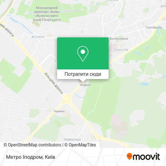 Карта Метро Іподром