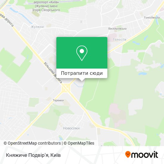 Карта Княжиче Подвір'я